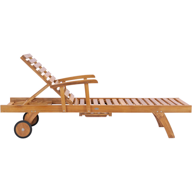 Bahama Reclining Teak Chaise Lounge