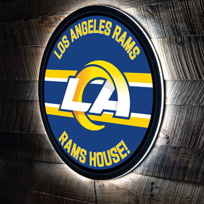 NFL Lighted Round LED Wall Sign Decor