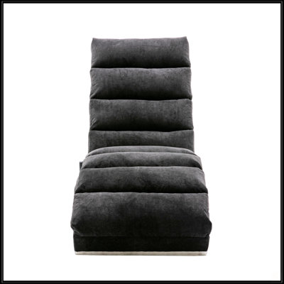 Chaise longue en lin
