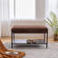 Banc de rangement rembourré avec tablette amovible-773862793