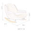Chaise berçante en bois massif-99184905