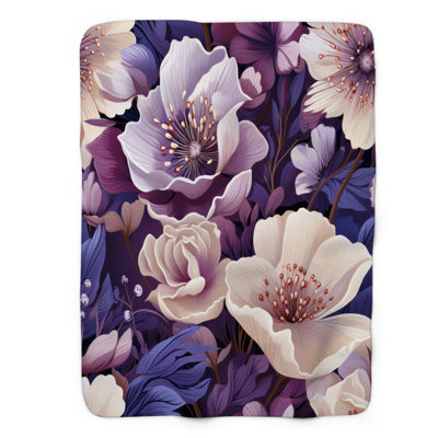 Columbine Bloom - 1 Piece Premium Sherpa Blanket