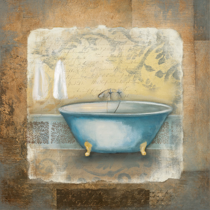 Spa Spa - peinture sur toile tendue, H 30 po x l 30 po