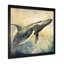 «Graceful Whale - Animals», reproduction d'art sur toile-676797730-623426683
