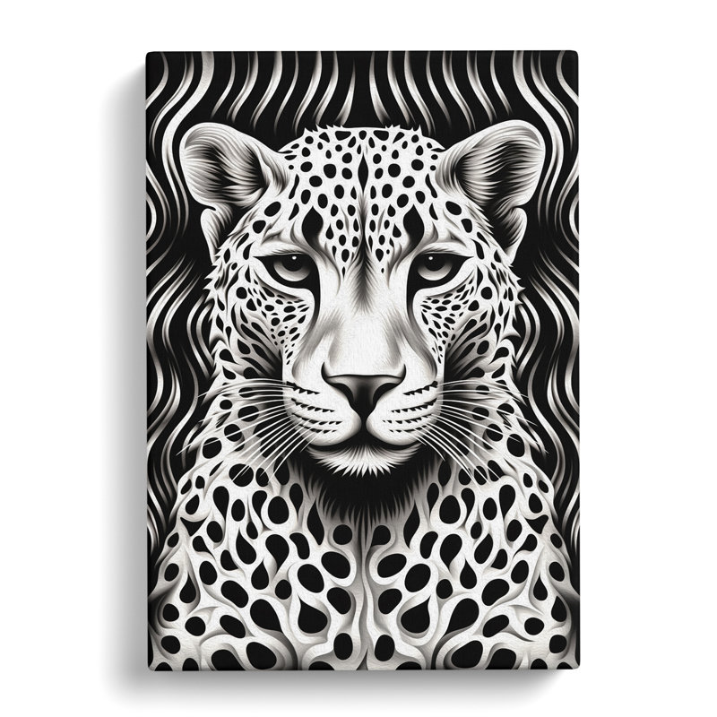 Cheetah Op No.4 - Wrapped Canvas, 60cm H x 40cm W x 3cm D