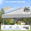 Tente de pavillon escamotable 6 x 4 pi, abris de jardin faciles à installer-123610356
