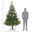 Arbre de Noël artificiel de 50,4 po de largeur, réaliste, 2901 pointes, assemblage rapide, coffre-fort, décor stable