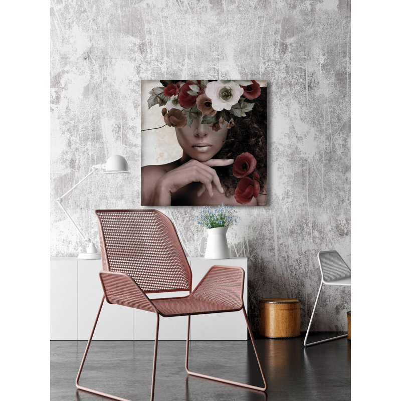 Charming Beauty - Wrapped Canvas Painting, 45cm H x 45cm W x 3.81cm D