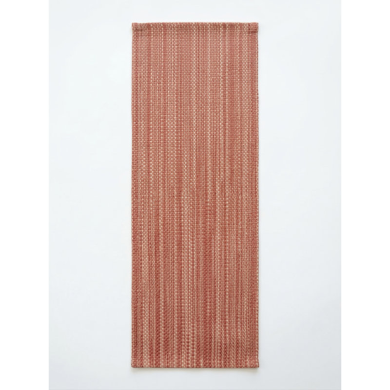Light Copper Seagrass Stripe Indoor Outdoor Table Runner 14x72