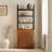 Designer 70.7'' Hight Curved Three-dimensional Texture Bookcase（set Of 2）-576455466