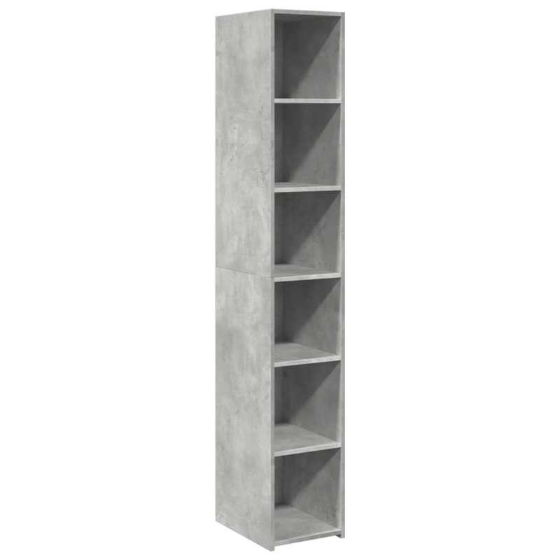 Vidaxl highboard made of wood, Concrete grey, 185cm H x 30cm W x 41cm D