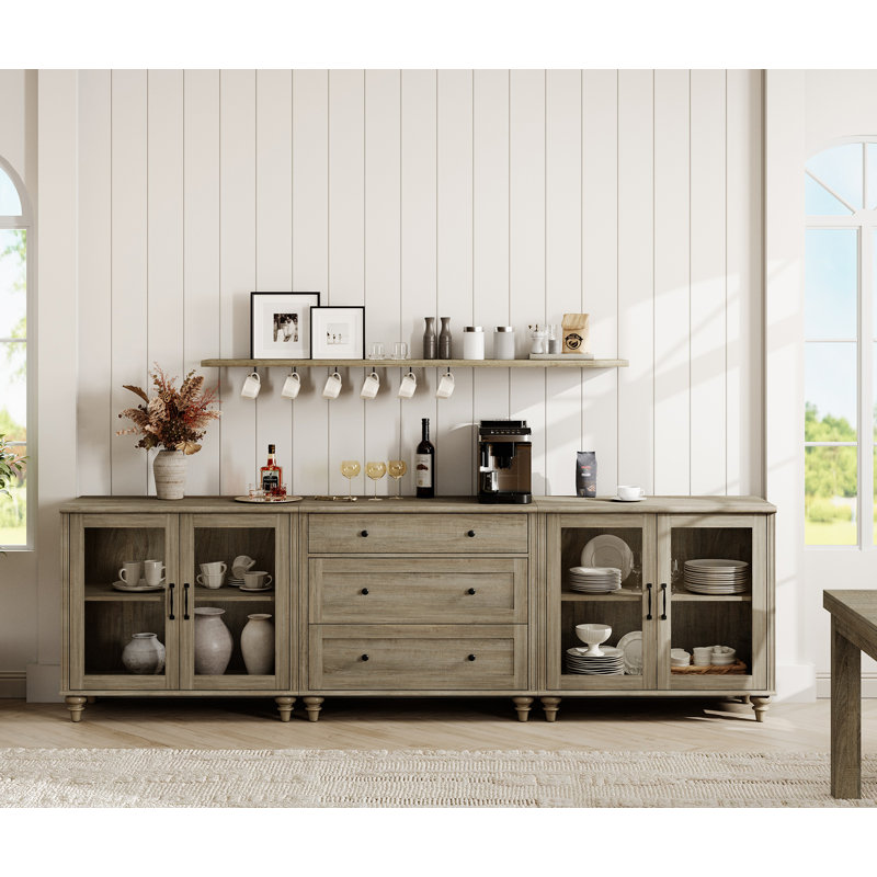 Scarlett 101.6'' Sideboard, Wash Gray