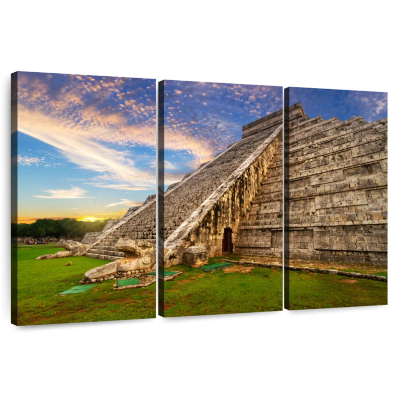 Adella Kukulcan Step Pyramid, 24" H x 38" W