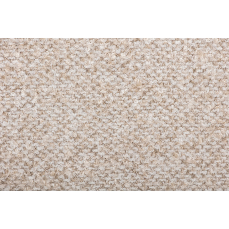 Lit plateforme moderne avec tête de lit courbée et ondulée, tissu performant, Très grand, Gris