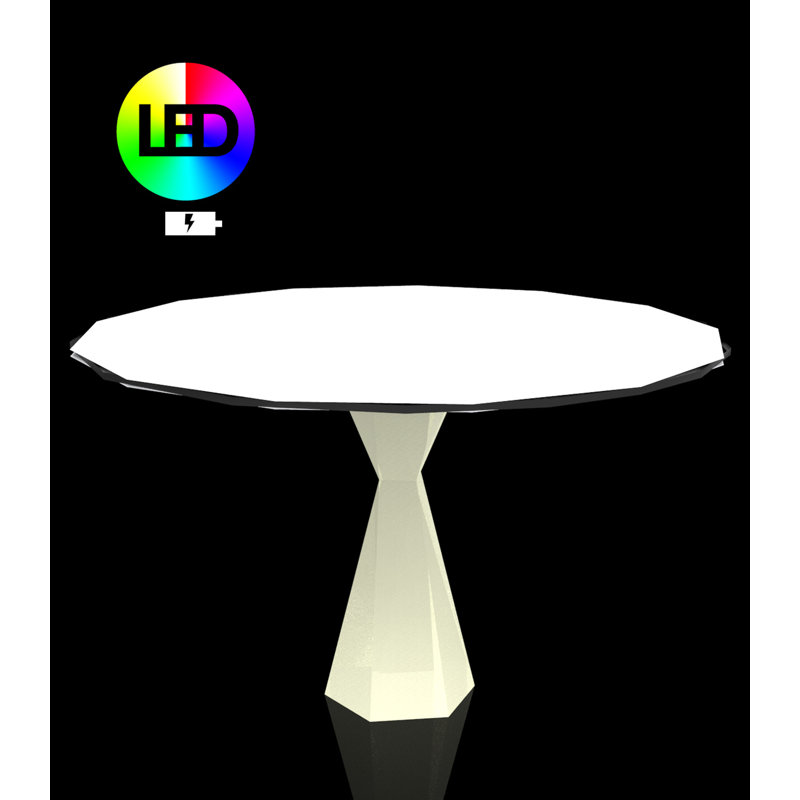 Vertex Plastic Dining Table, 31.25"