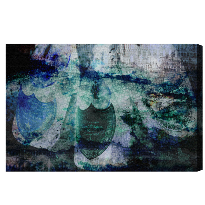 " Champagne Bath Reverse ", 24" H x 36" W x 1.5" D