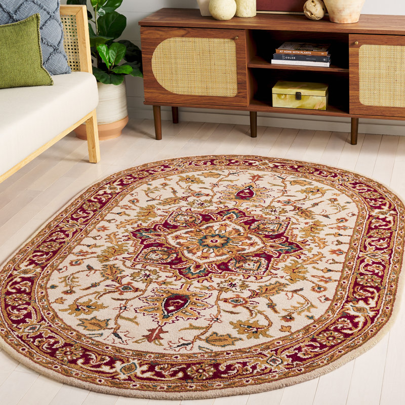 Alger Classic Hand Tufted Wool Oriental Rug, Oval 7'6" x 9'6"