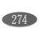 Madison 1-Line Wall Address Plaque