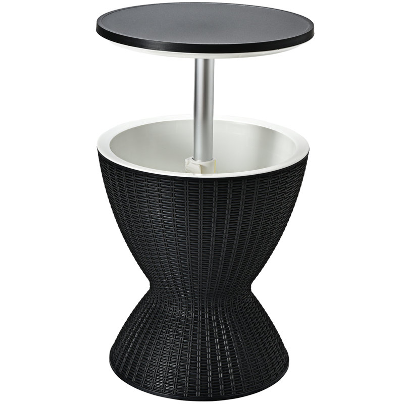 Joziyah Plastic Ice Bucket, Black
