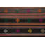 Handwoven Kilim Area Rug 5x10 with Multicolor Accents