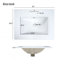 Meuble-lavabo de salle de bain avec lavabo encastré intégré, armoire de rangement avec portes à fermeture en douceur-450029547