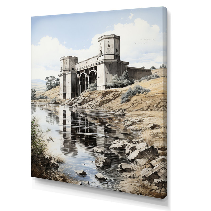 Dam Dampressing Heights Pointillism I - art mural sur toile Cityscapes, H 40 po x l 30 po x P 1,5 po, Toile tendue