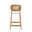 Upholstered Counter Stool with Solid Wood Frame-1646108535-1646108520