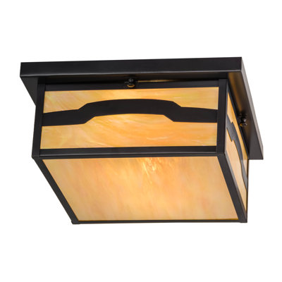 Hyde Park Mountain View Glass Flush Mount