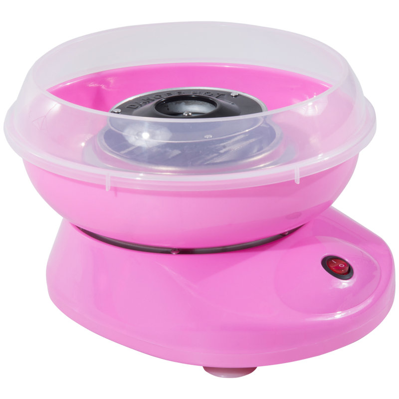 HOMCOM Cotton Candy Machine Electric Candy Sugar, Pink