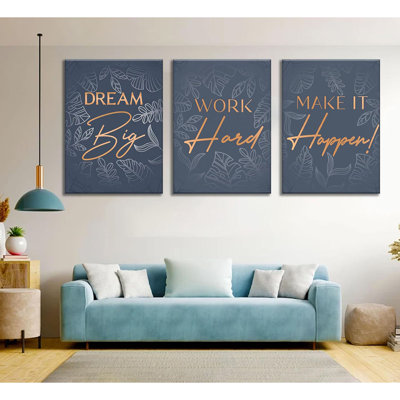 3 Piece Wrapped Canvas Print