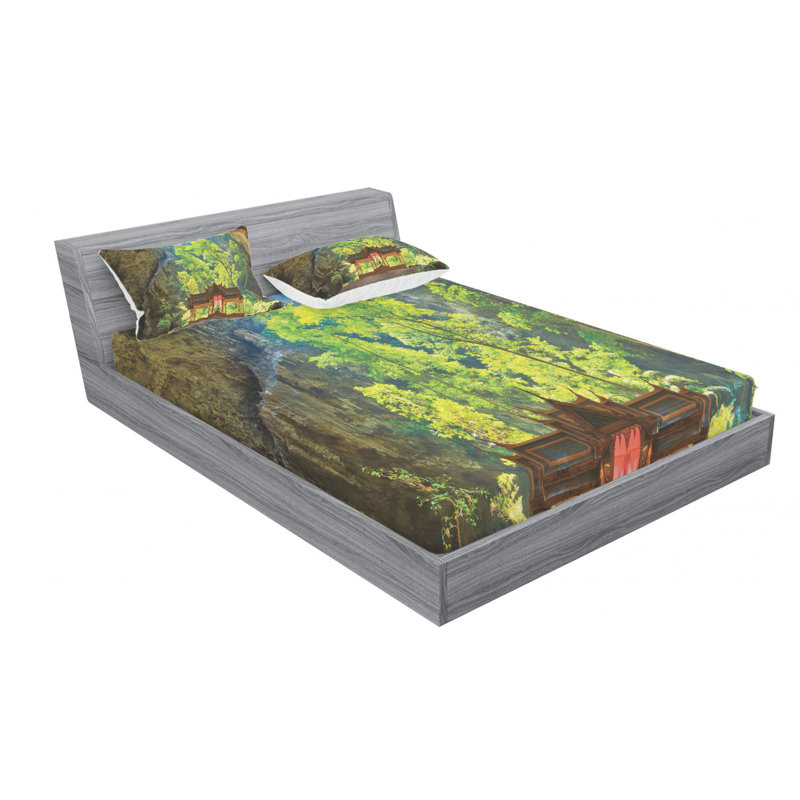 Microfiber Sheet Set, Queen Sheet Set with Fitted Sheet