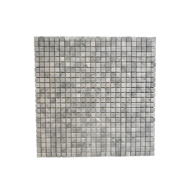 Carreau de mosaïque mural en marbre 0,37 po x 0,37 po