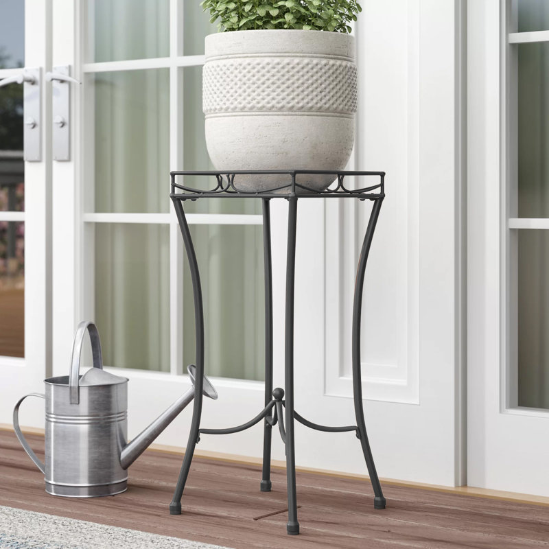 Arifa Metal Plant Stand, Antique Black