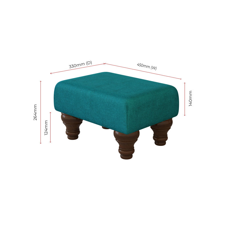 Autryville Wood Turned Leg - Plush, Mahogany, Jade, Poz