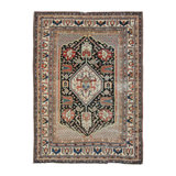 Antique Qashqai Tribal Rug With Medallion And Geometric Design - Rug & Kilim