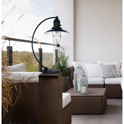 Lampe de table 1 lumière Cavea avec finition noir mat et abat-jour noir mat