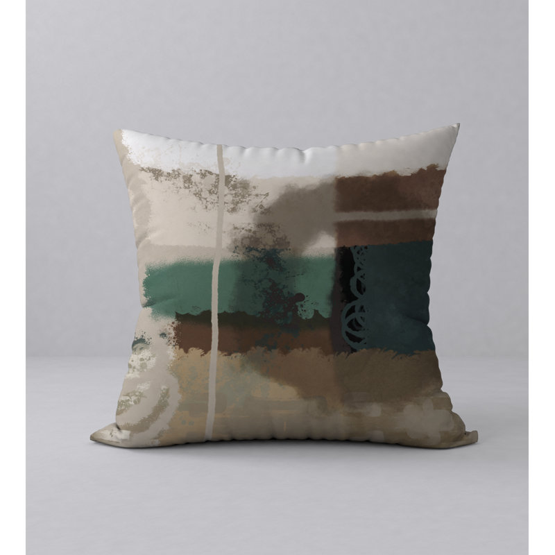 Abstract Reversible Throw Pillow, 20" x 20"