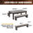 Barrington Billiards Prescott 7' Pool Table, 3-in-1 Dining Top & Table Tennis with Game Accessories & Rolling Storage Caddy