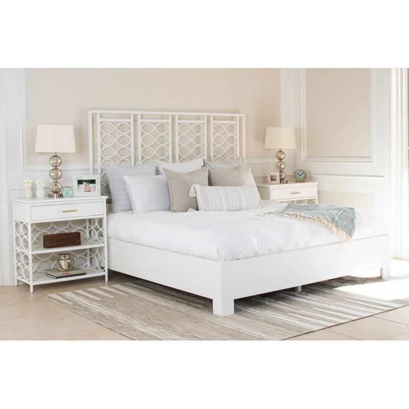Infinity Low Profile Standard Bed, King, Light Blue