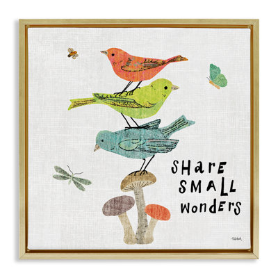«Small Wonders», art mural encadré flottant par Sue Schlabach