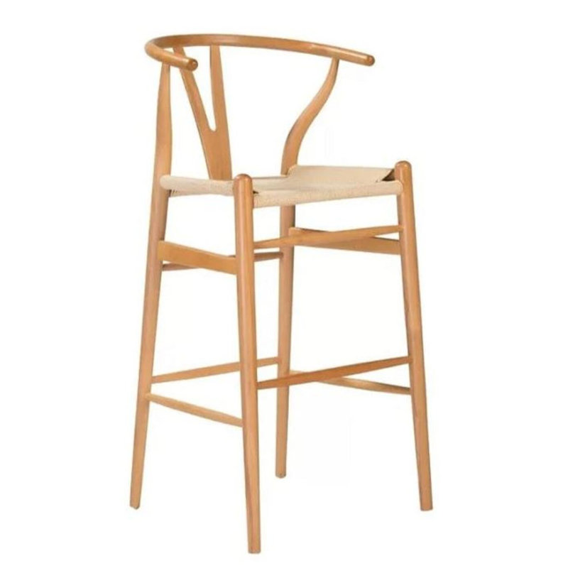 Tabouret en bois massif Uyuni, Naturel