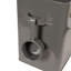 Grey Metal Treat Jar With Latch Lid