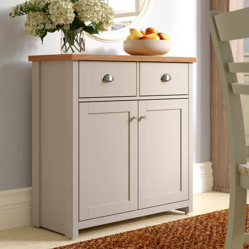 Kerry 79cm Sideboard, Matt Grey/Beige