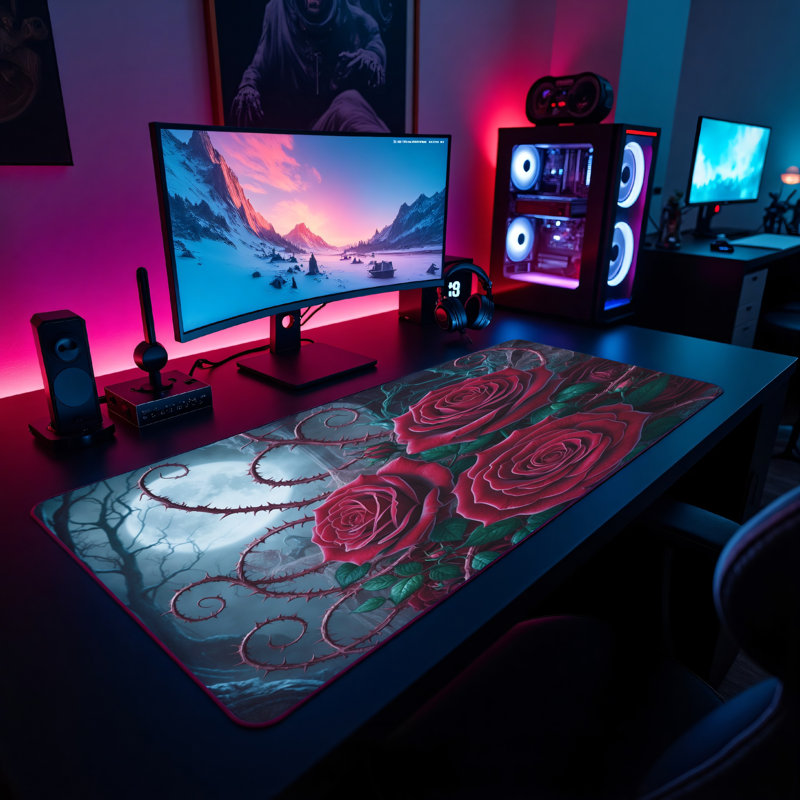 Polyester Desk Pad, 23.6x13.8