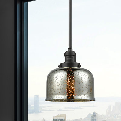 Luminaire suspendu en forme de dôme à 1 lumière Hargett
