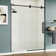 56" - 60" W x 76" H Single Sliding Frameless Shower Door with Cleancoat Glass