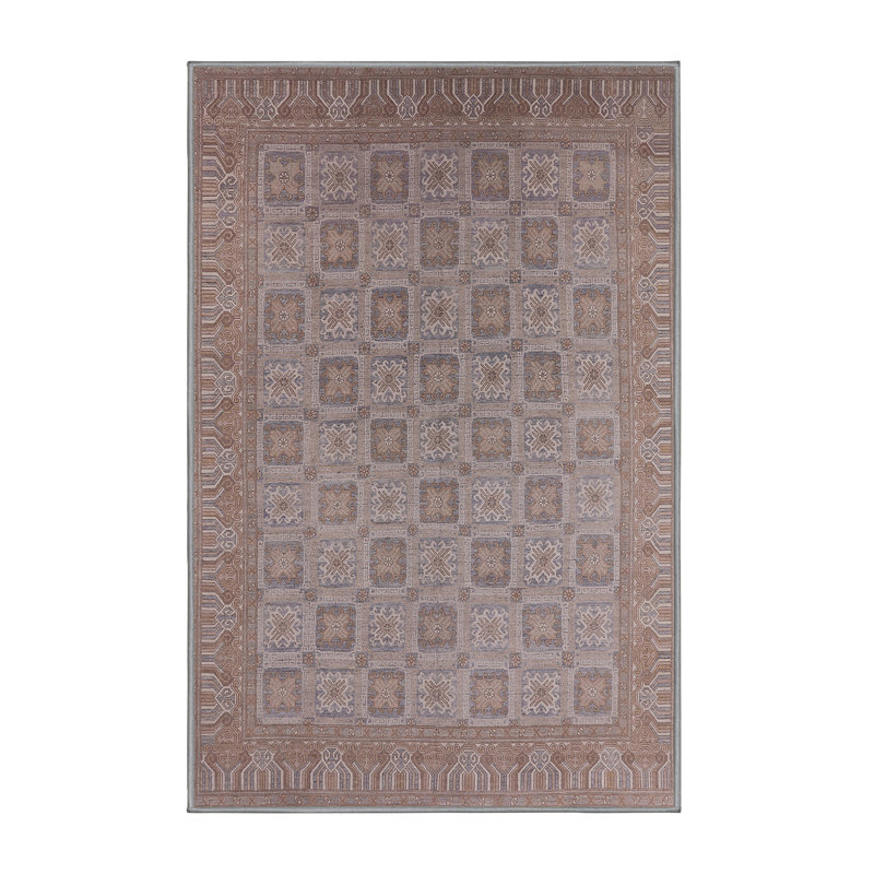 Tapis oriental gris / brun, Rectangle 5 pi x 8 pi