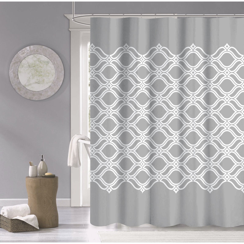 Simple géométrique 100% coton Avuyer, gris