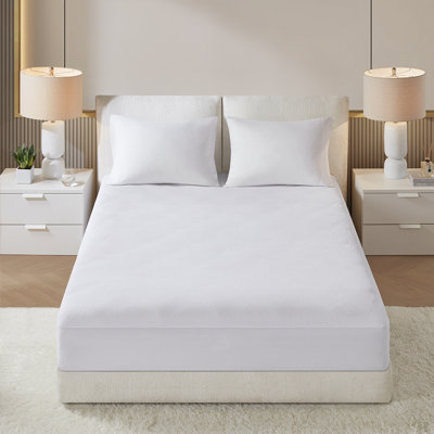 Protecteur antimicrobien en coton imperméable Terry