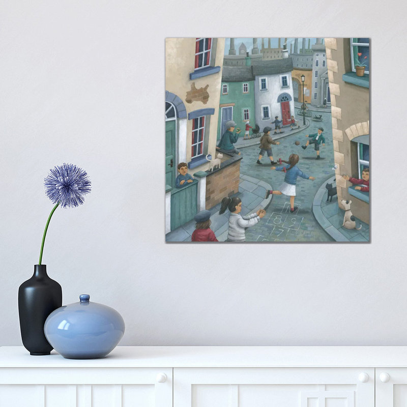 Hopscotch Down The Hill by Peter Adderley - Wrapped Canvas Gallery-Wrapped Canvas Giclée, 45.72 cm H x 45.72 cm W x 1.91 cm D